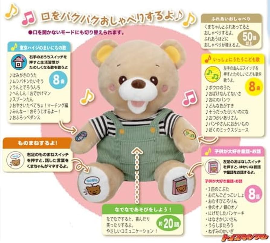 Amazon.co.jp: もっといっしょに!チアフルくまんちゃん!くまのおもちゃ