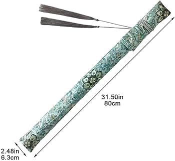 Amazon | 篠笛袋 横笛袋 笛袋 尺八 フルート 楽器 保護 収納袋 壁画