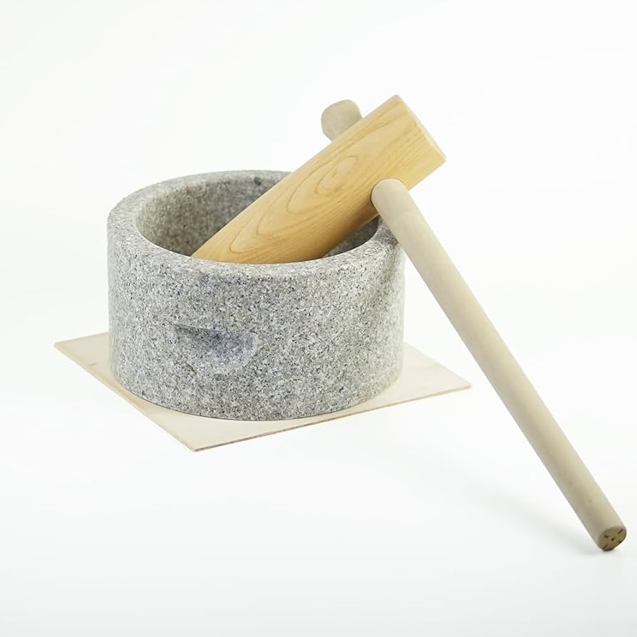 Amazon｜家庭用 もちつきセット 1升用 もち臼セット 親子キネ付 23305