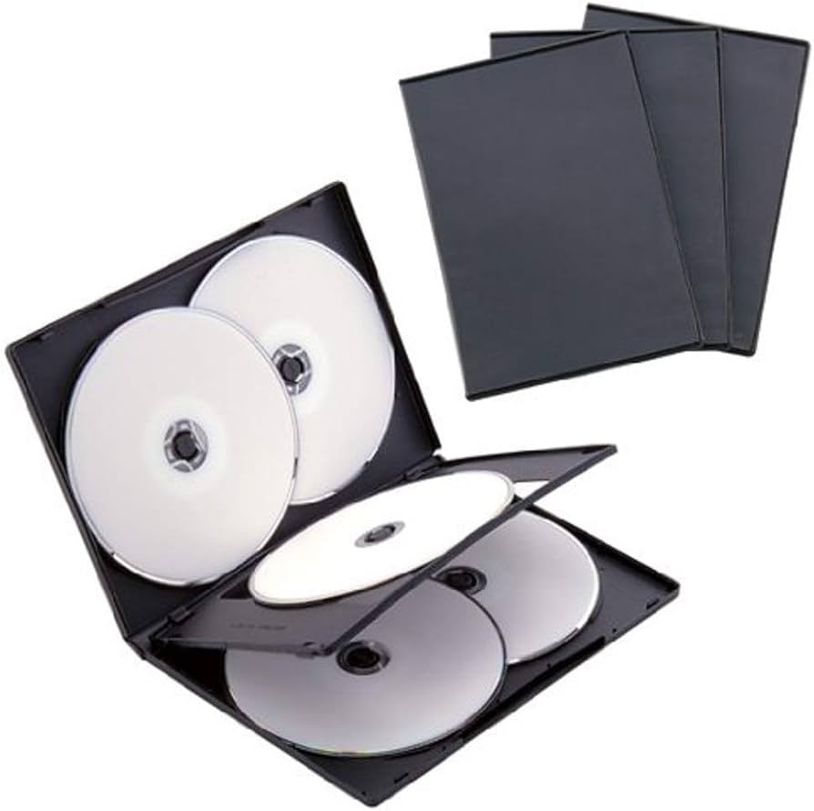 Amazon.co.jp: Digio2 DVDケース 5枚収納 x 3セット ブラック DVD-A007