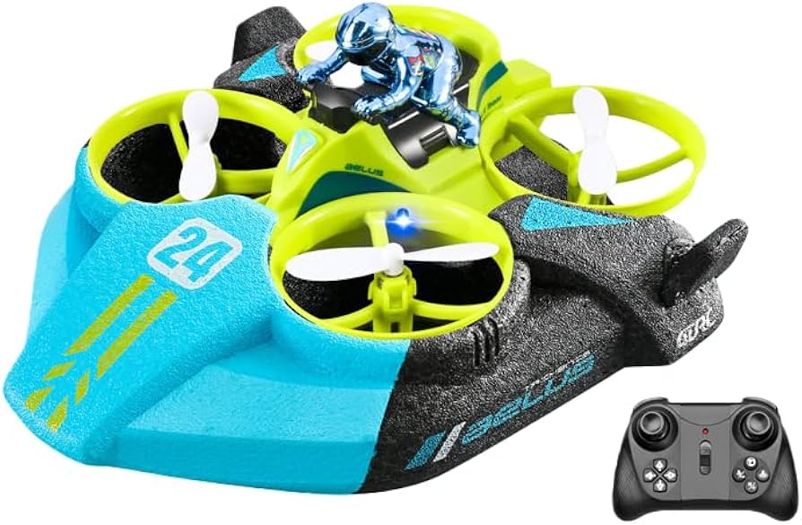 Amazon.co.jp: Ghbunuz 水陸空3in1ドローン、飛行船、陸上ラジコン