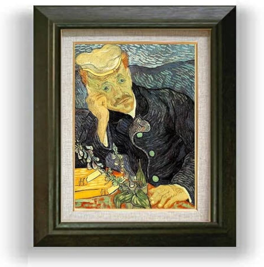 Amazon.co.jp: ゴッホ 医師ガシェの肖像 F4 油絵直筆仕上げ 479×389mm