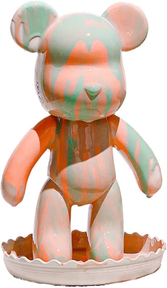 Amazon | HANDA DIY 絵画 流体 ベア テディベア 暴力的なベア 憂鬱な