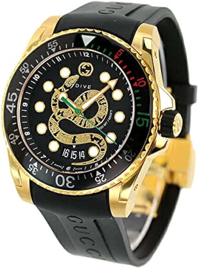 Amazon.co.jp: [グッチ] GUCCI ダイヴ 48mm 蛇 クオーツ メンズ 腕時計