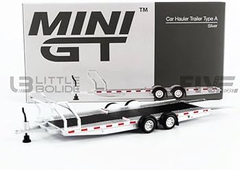 Amazon | MINI GT 1/64 カーキャリアトレーラー タイプA シルバー 完成
