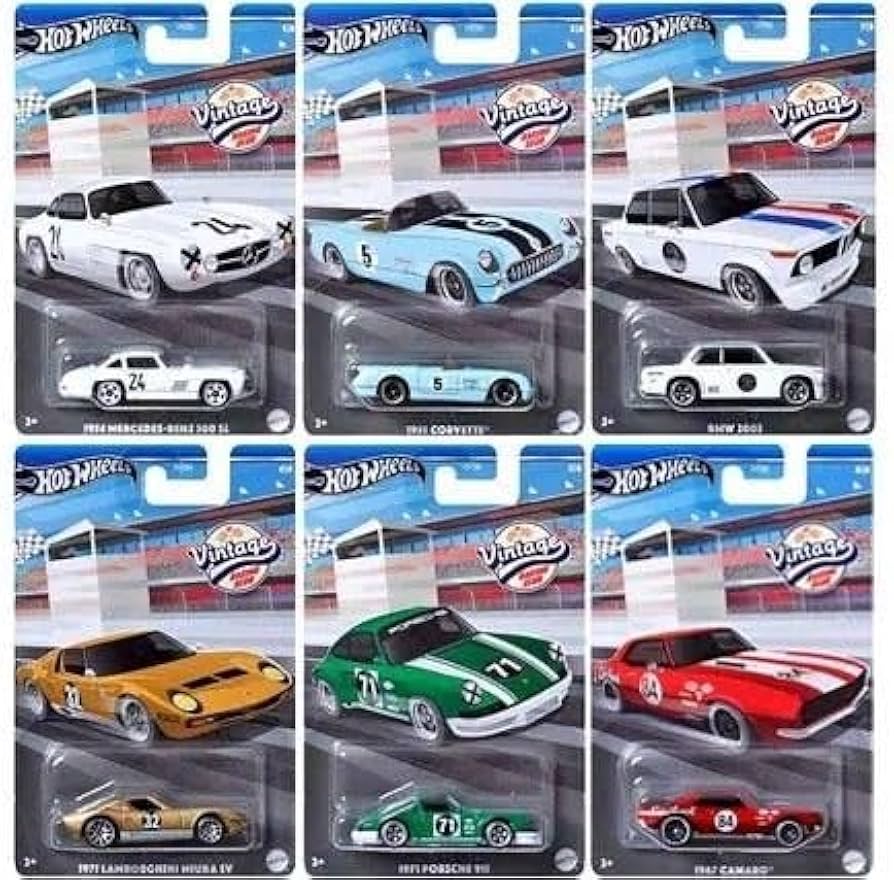 Amazon.co.jp: ホットウィール ヴィンテージ アソート 10台セット 箱