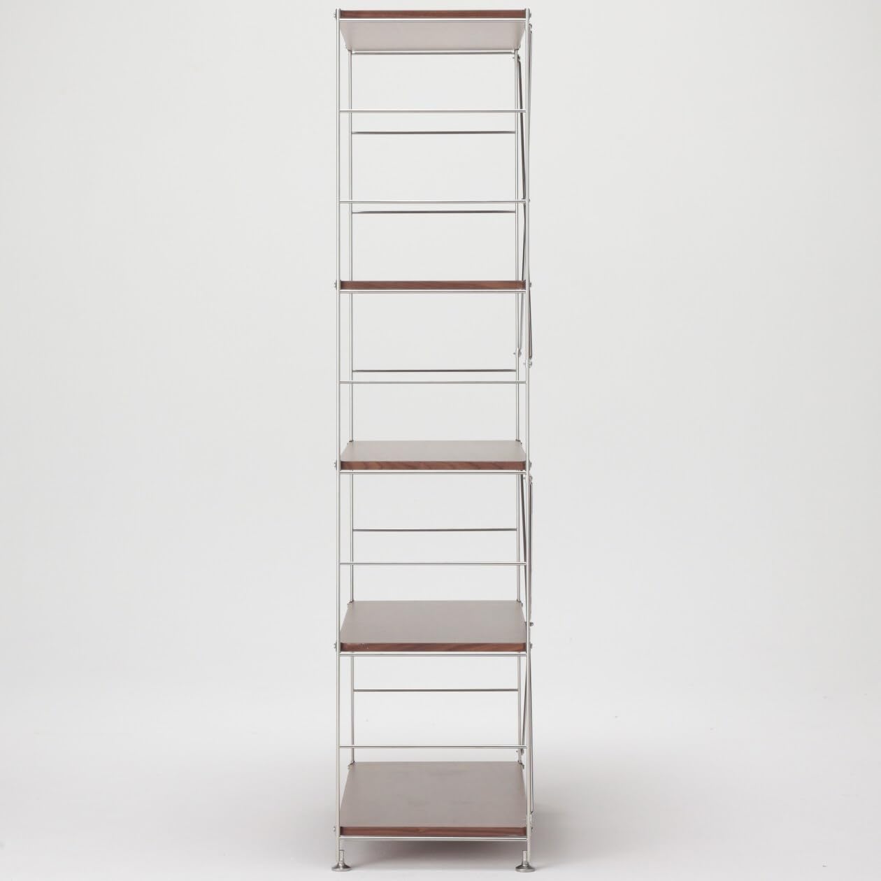 Amazon｜無印良品 ステンレスユニットシェルフ ウォールナット材棚