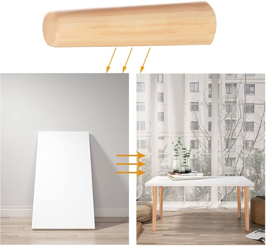 Amazon.co.jp: 木製テーブル脚 4本 テーパーラウンド家具脚 上3.5cm