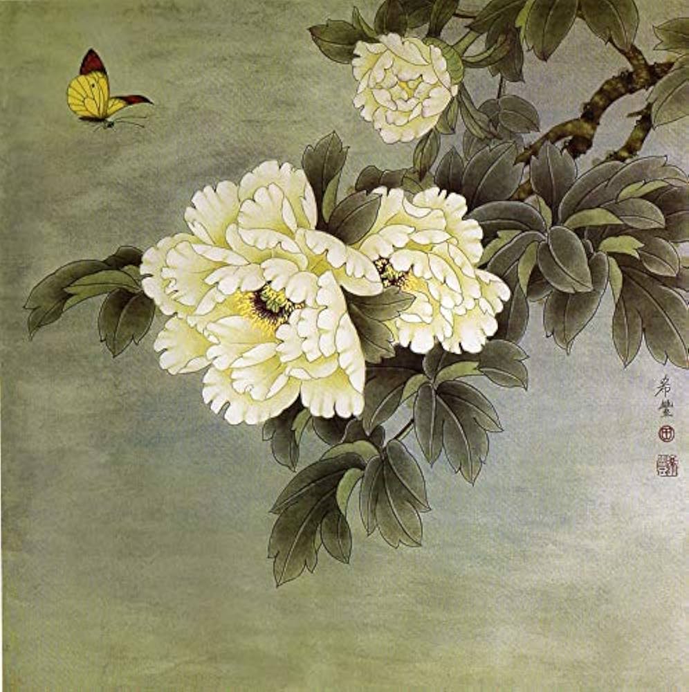 Amazon.com: ぼたん 工筆牡丹画法 中国画技法叢書 中国絵画/工笔牡丹画