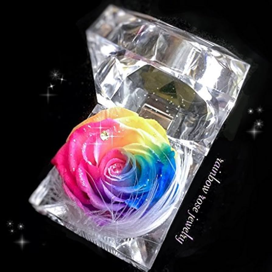 Amazon｜フローラルベビードール・虹色プリザーブドフラワー