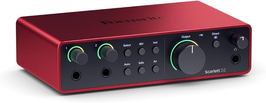 Amazon.com: Focusrite Scarlett 2i2 4th Gen USB-C Audio Interface