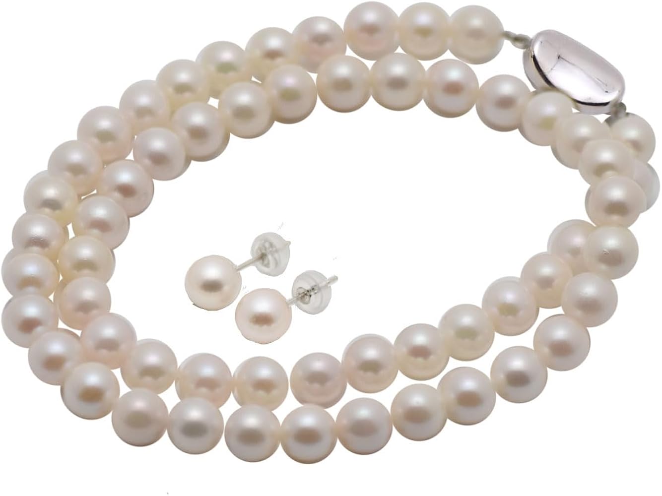Amazon | [Mani・Mani] 国産 アコヤ本真珠 ネックレス セット 40cm
