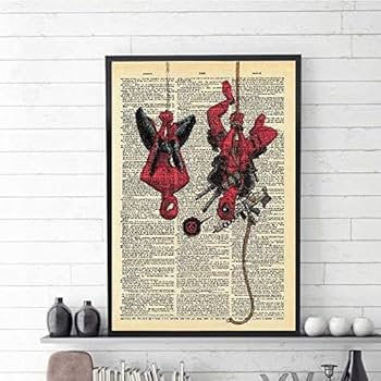 Amazon.co.jp: スパイダーまん＆デッドプール ポスターアートパネル 壁