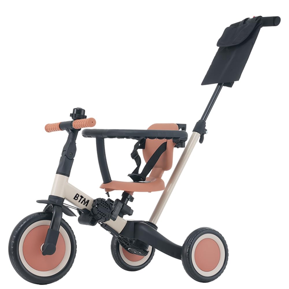 Amazon.co.jp: BTM 子供用三輪車 4in1 三輪車のりもの 押し棒付き超