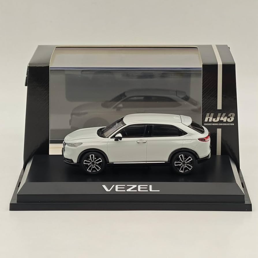 Amazon.co.jp: ホビージャパン 1/43 VEZEL プラチナホワイトパール