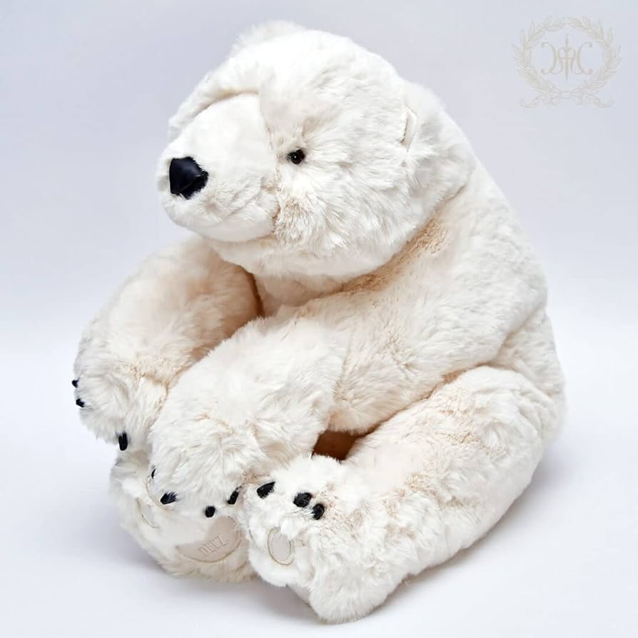 Amazon.co.jp: DITZ(ディッツ)フラッフィハグポーラーベア/バニラ 白