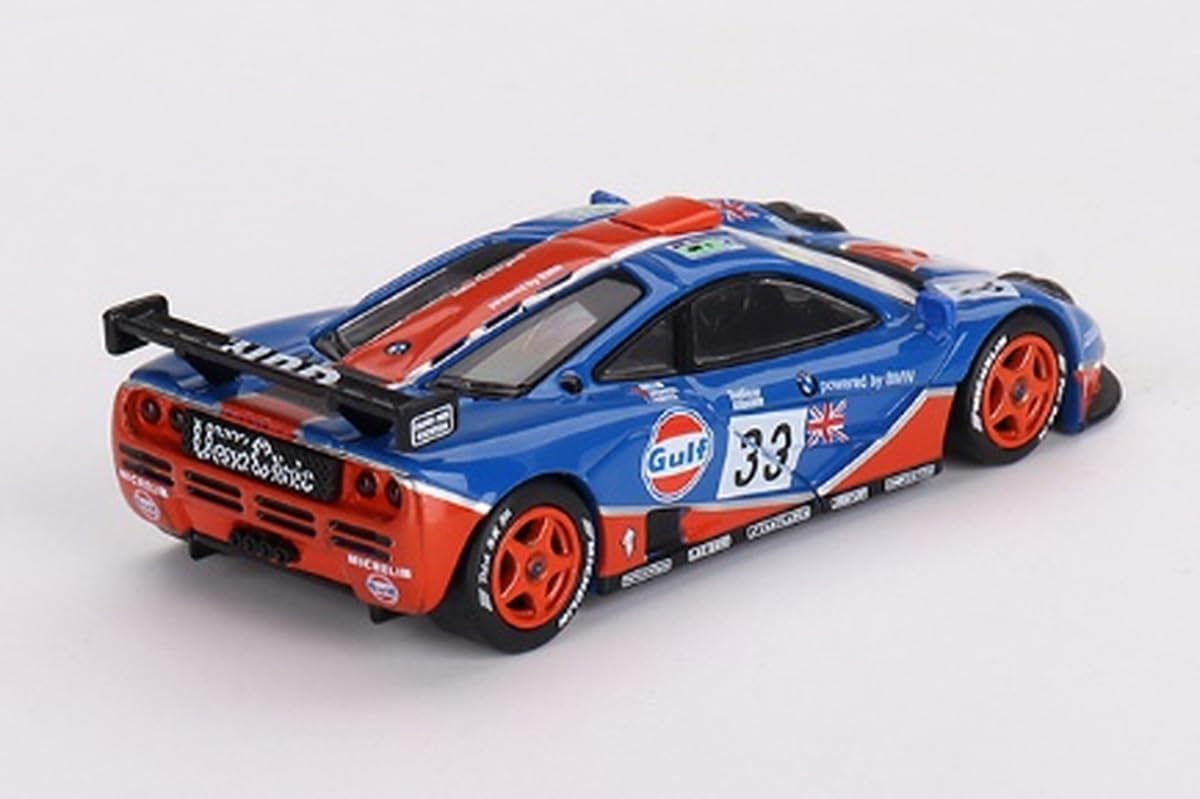 Amazon.com: TSMMODEL Mini GT McLaren F1 GTR Gulf Racing #33, 1:64