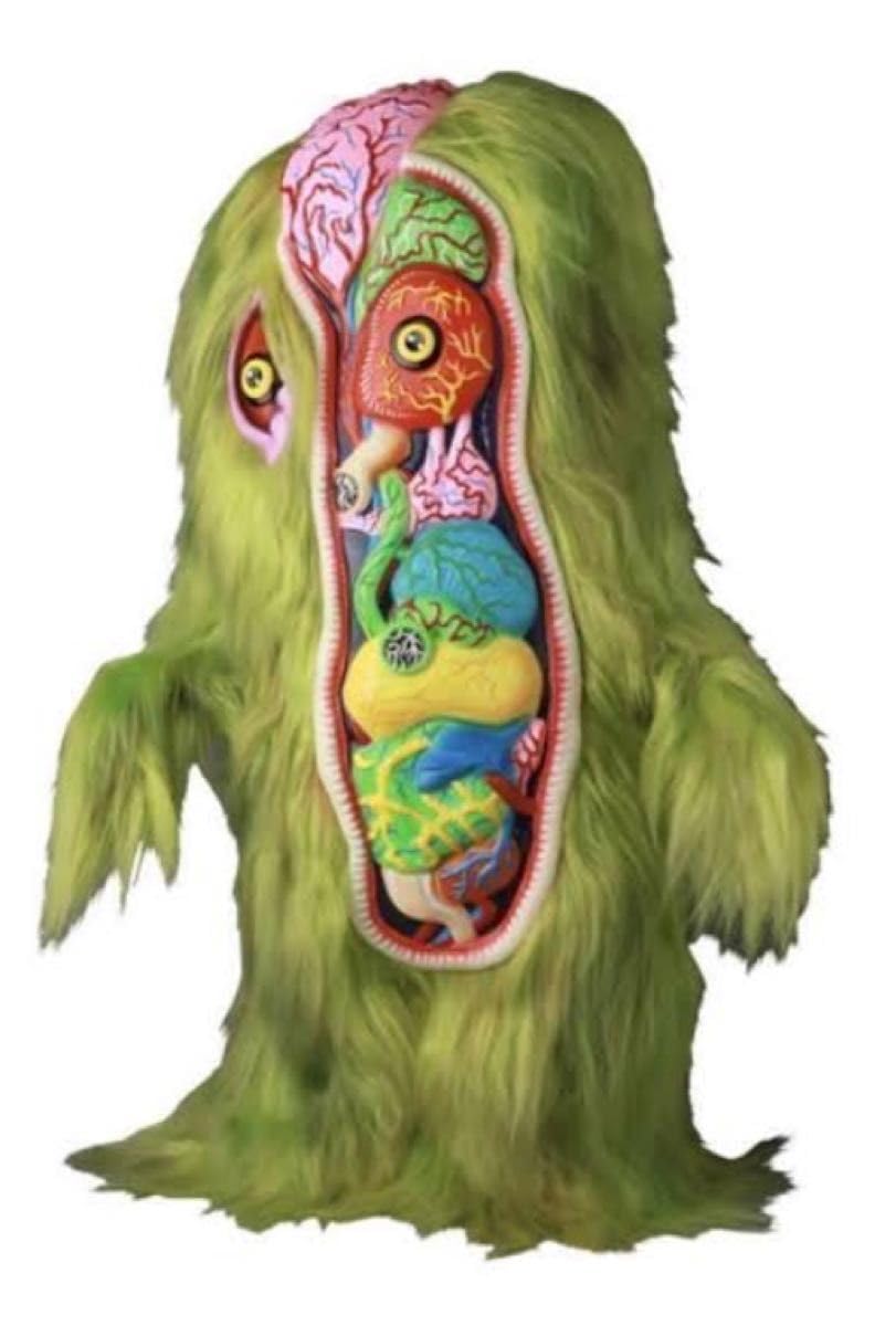 Amazon.co.jp: SHELTERBANK ヘドラ 完全解剖図解(2期) ソフビ MEDICOM