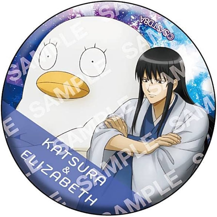 Amazon.co.jp: 【桂小太郎＆エリザベス(フルカラー缶バッジ)】銀魂 缶