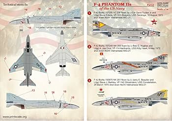 Amazon | アメリカ海軍F-4 Phantom IIS用デカール パーツ2 1/72