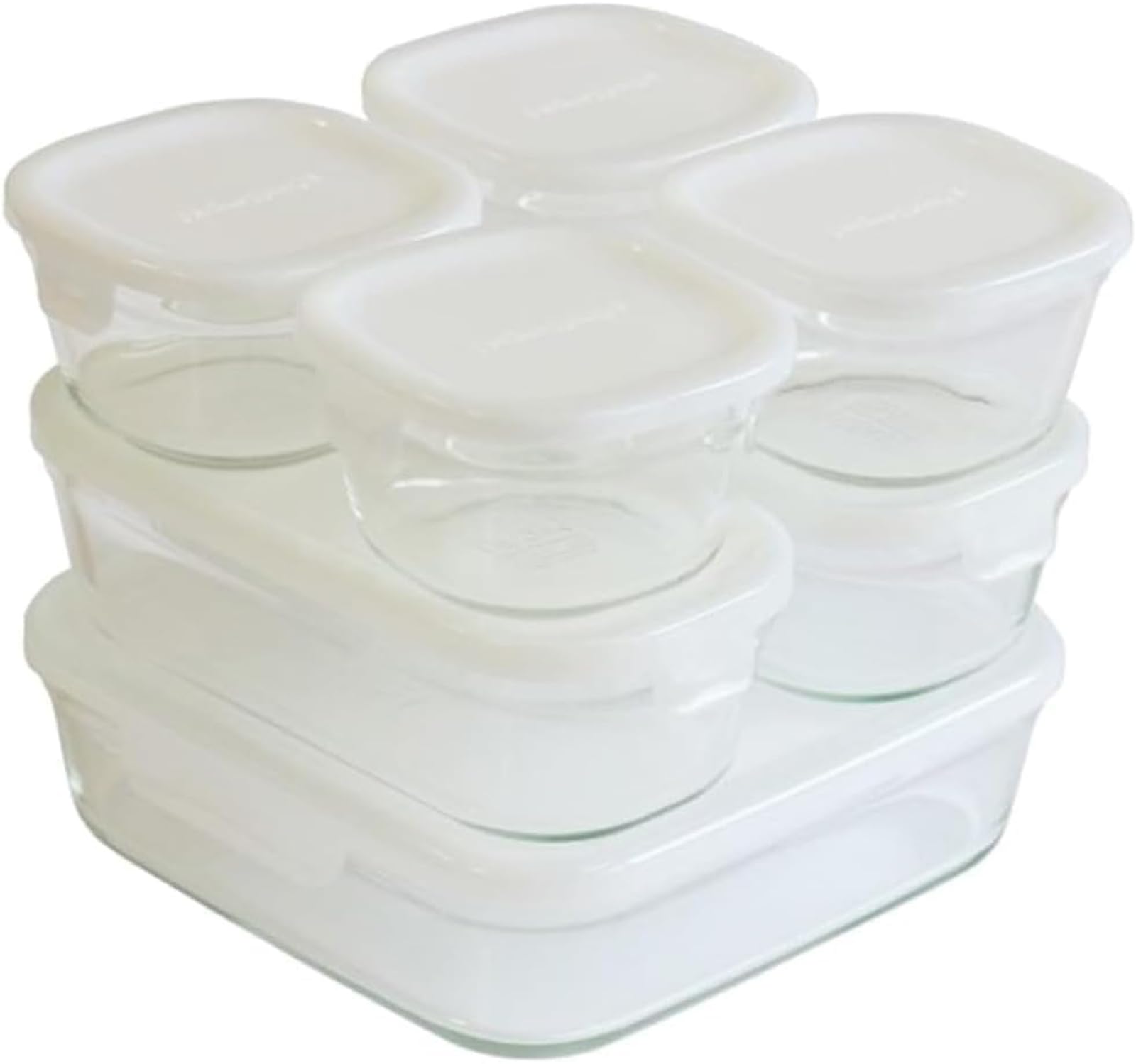 Amazon｜iwaki(イワキ) 耐熱 ガラス 保存容器 角型 パック&レンジ 11点