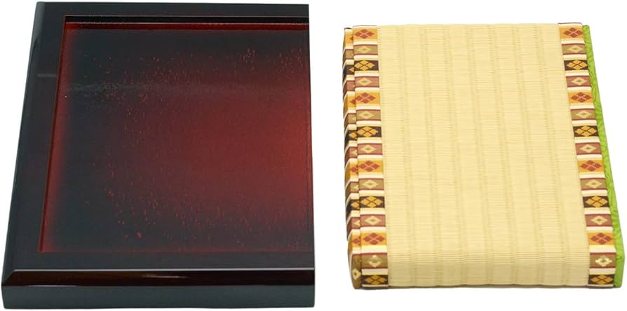 Amazon | 溜塗り親王台 雛人形用 2枚1組 (三五・金茶繧繝) 幅24cm 高さ