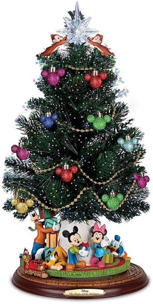 Amazon.co.jp: Bradford Exchange ディズニー 卓上クリスマスツリー
