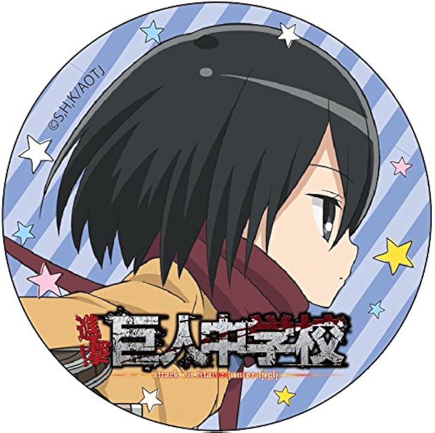 Amazon.co.jp: 進撃!巨人中学校 ミカサ・アッカーマン カンバッジ