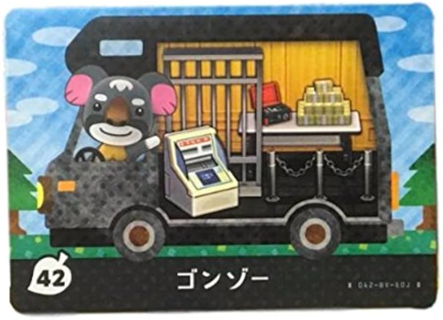 Amazon.co.jp: どうぶつの森 amiibo カード amiibo+ 42 ゴンゾー : ホビー