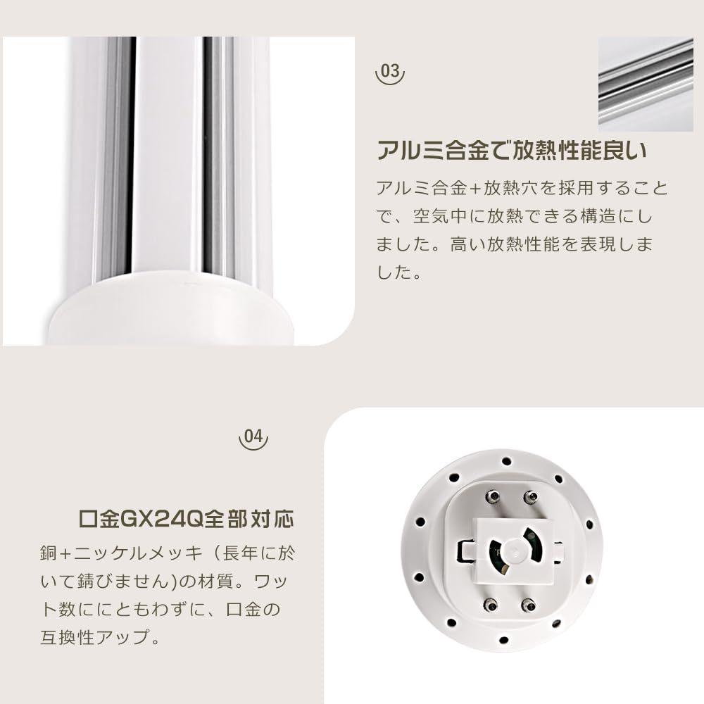 Amazon | LEDコンパクト蛍光灯 FHT24EX-L FHT24EX-W FHT24EX-N FHT24EX