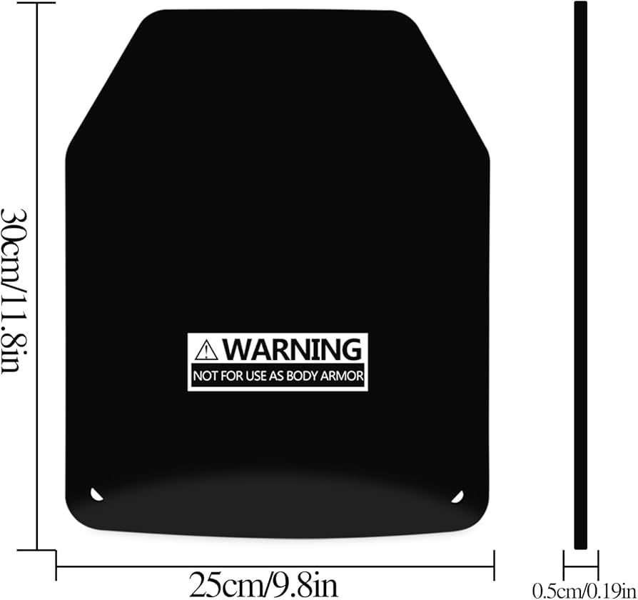 Amazon | [TWINFALCONS] 防弾プレート 鉄板 NIJ III スチール素材 2枚