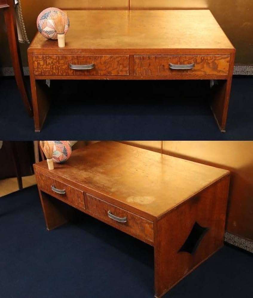 Amazon | BE432昭和アンテーク時代家具文机文豪机 303 | 机 | 文房具