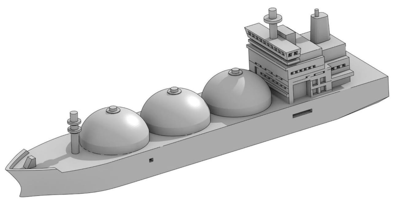 Amazon | モデリウム 1/2500 船舶模型シリーズ LNG船A レジンキット