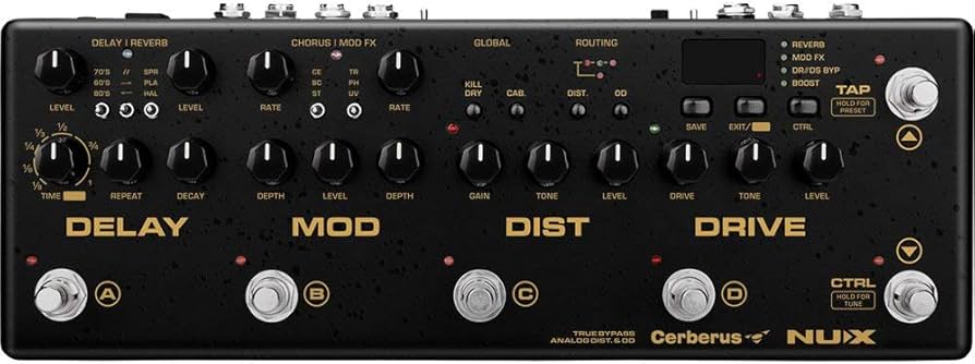 Amazon | NUX Cerberus Multi-function Guitar Effect Pedal Inside