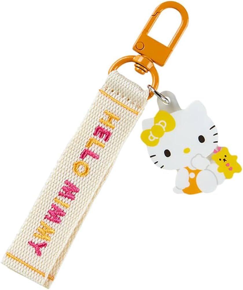 Amazon.co.jp: サンリオ(SANRIO) ロゴ刺繍タグキーホルダー