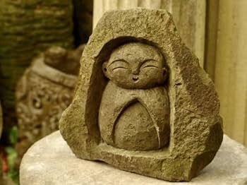 Amazon.co.jp: お祈り地蔵様の石像h22cm お地蔵さん 祠地蔵 地蔵菩薩