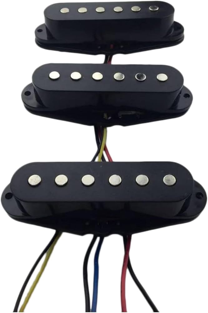 Amazon.co.jp: 1 SETシングルコイルピックアップネック/中/橋