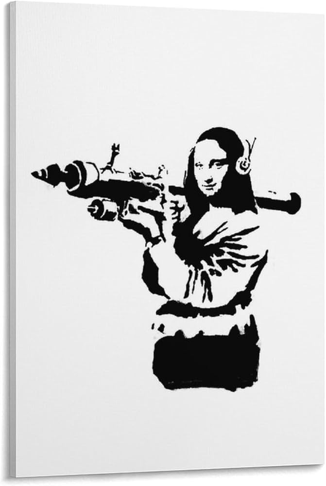 Amazon.co.jp: バンクシー・モナリザ・ロケットランチャーの 芸術