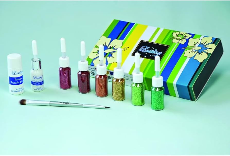 Amazon.co.jp: ボディジュエリー グリッター ミニサイズ 6色入