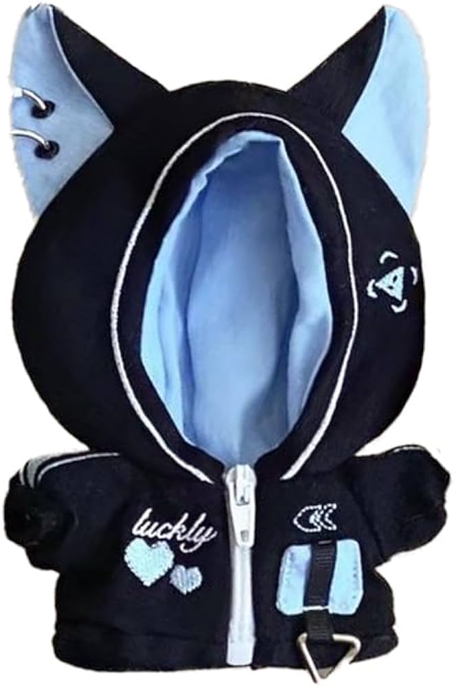 Amazon.co.jp: [Dokuichigo]ぬい服 10cm 猫耳フードパーカー