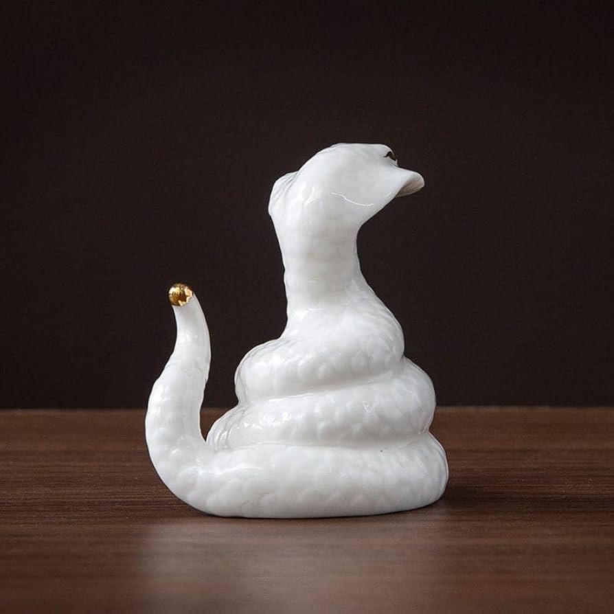 Amazon.co.jp: 干支 巳 置物 へび 2025年 白蛇 玄関 縁起物 ヘビ 蛇