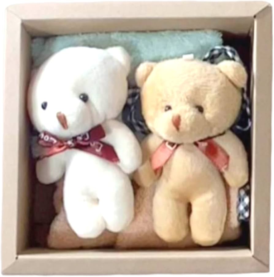 Amazon｜kikipa ループ付きクマのぬいぐるみタオル2個セット｜タオル