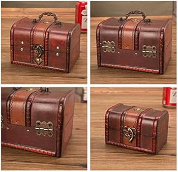 Amazon｜Ansimple アンティーク調 宝箱 木製ボックス ケース 木箱 海賊