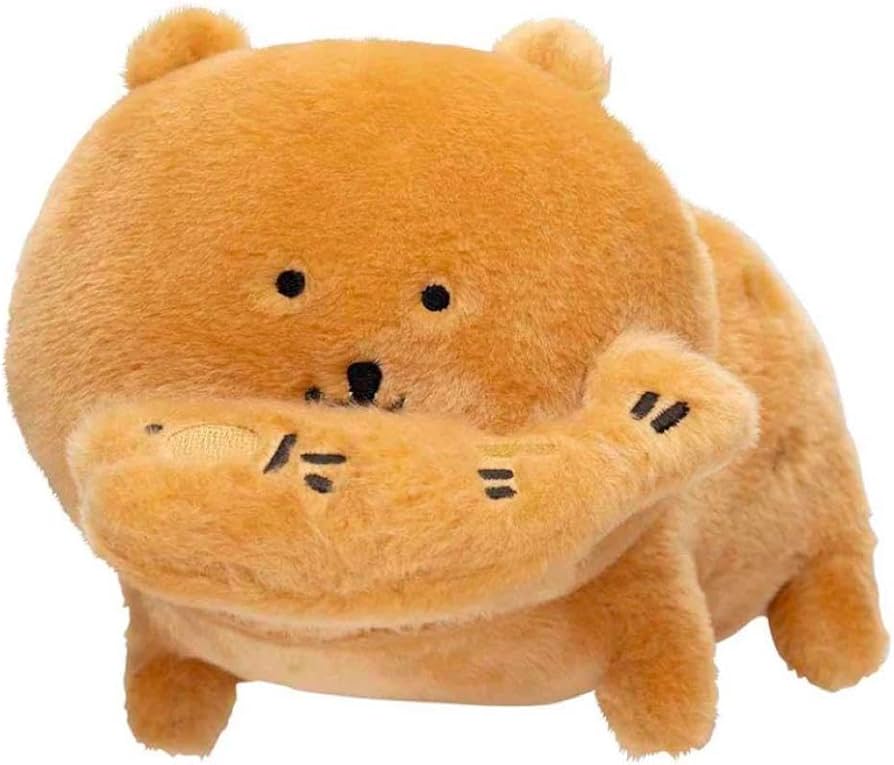 Amazon.co.jp: ナガノ ぬいぐるみ マスコット 木彫りのクマ 迎春かど