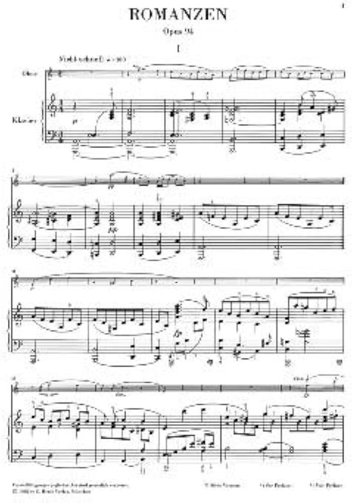 シューマン: 3つのロマンス Op.94/原典版/ヘンレ社/ピアノ伴奏付