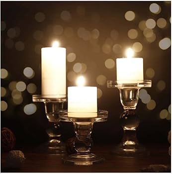 Amazon.co.jp: キャンドルホルダー ガラス キャンドルスタンド