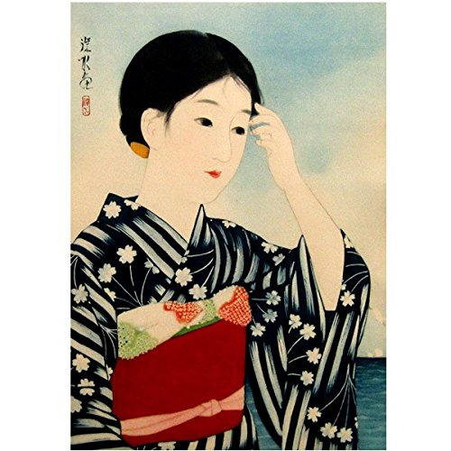 伊東深水、スケッチ画（素描画集4巻p83 no469）【修善寺】 伊東深水