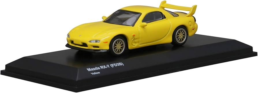 Amazon | 京商オリジナル 1/64 マツダ RX-7 FD3S イエロー 完成品 限定