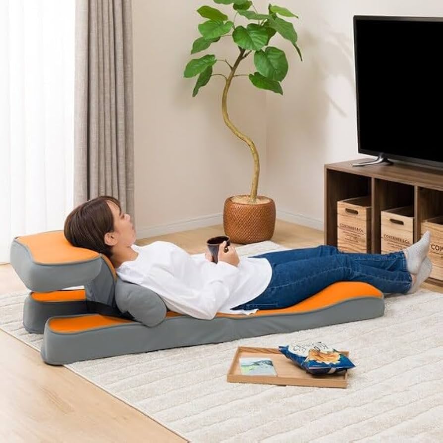 Amazon｜ニトリ(NITORI) ゲーミング座椅子2 オレンジ 幅49×奥行88×高さ