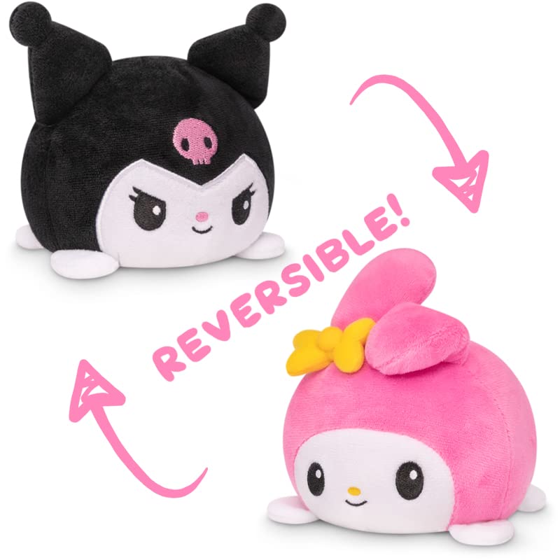 Amazon.com: TeeTurtle Reversible Sanrio My Melody & Kuromi Plushie